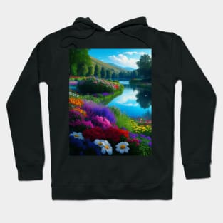 scenery flower garden Hoodie